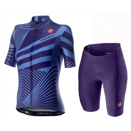 Set Wielershirt + Fietsbroek Kort 2020 Castelli Sublime Dames N004